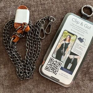 Trendy Save The Girls Clip & Go Phone Carrier
